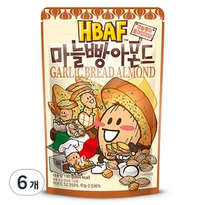 바프 마늘빵 아몬드, 190g, 6개