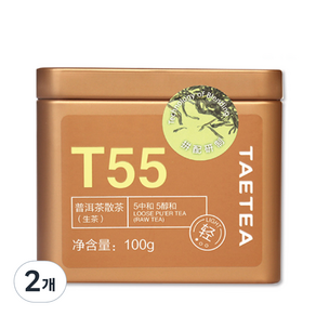 대익차 보이차 산차 T55 생차, 100g, 1개입, 2개