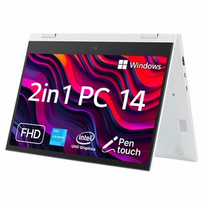 LG전자 2in1 PC 14 셀러론, 화이트, 64GB, 4GB, WIN11 Po, 14T30S-E710ML