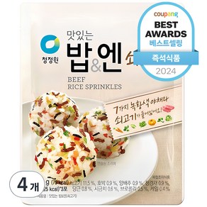 청정원 맛있는 밥&엔 쇠고기, 24g, 4개