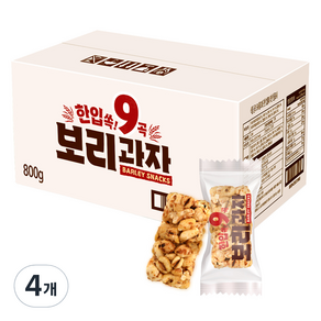 한입 쏙 9곡 보리과자, 800g, 4개