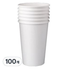 블룸엣홈 카페 무지 종이컵 390ml, 25개입, 4세트