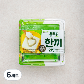 풀무원 한끼연두부 110g + 참깨흑임자 소스 10g 세트, 6세트