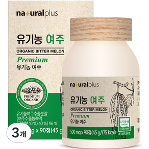 내츄럴플러스 유기농 여주, 45g, 3개