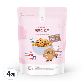 자연루 투데이넛 똑똑한 호두, 500g, 4개