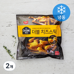 퀴진 더블 치즈스틱 (냉동), 400g, 2개