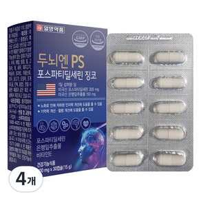 일양약품 두뇌엔 PS 포스파티딜세린 징코 15g, 4개, 30정