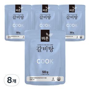 바른 갈비탕, 500g, 8개