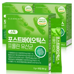 클린케어 포스트바이오틱스 프롤린유산균, 60g, 3개