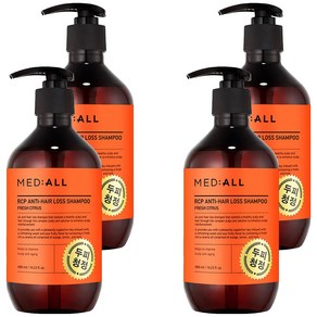 메디올 알시피 안티 헤어 로스 샴푸 시트러스향, 480ml, 4개