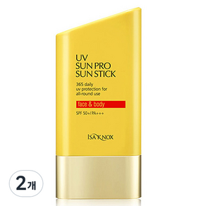 이자녹스 UV 선프로 클리어 점보 선스틱 SPF50+ PA++++, 30g, 2개