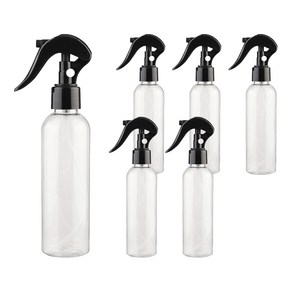 미니건 플라스틱 용기 200ml, 60개, 투명 + 블랙