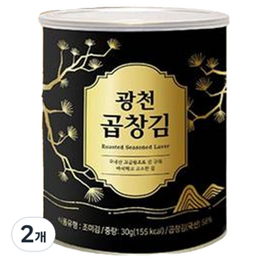 광천 곱창김 캔김, 30g, 2개