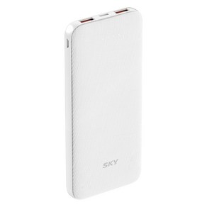 스카이 필 S10PD 20W 멀티포트 PD C타입 고속 충전 보조배터리 10000mAh, SKY-BS10PD, 폴라 화이트