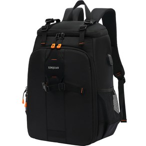 BAGnBAGs 대형 카메라 수납 백팩 DS-6069, 블랙, 1개