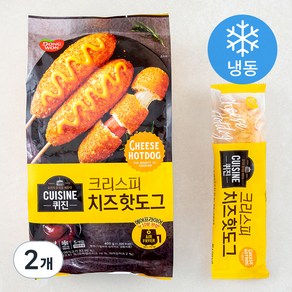 동원에프앤비 퀴진 치즈 크리스피 핫도그 (냉동), 400g, 2개