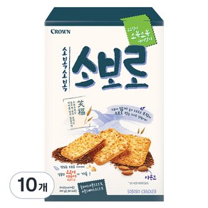 크라운 소복소복 소보로 과자, 240g, 10개