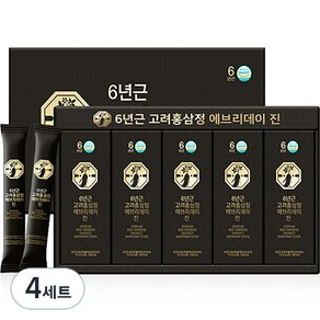 자연허브 6년근 고려홍삼정 에브리데이 진 홍삼스틱 30p + 쇼핑백, 450g, 4세트