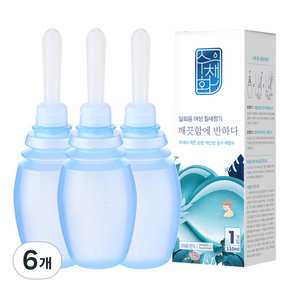 일회용 질세정기 여성청결제, 110ml, 6개