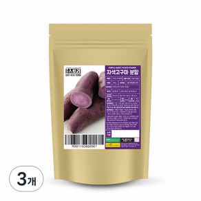 건강스토리 자색고구마 분말, 250g, 3개