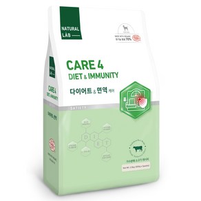 네츄럴랩 강아지 케어 유기농 기능성 사료, 다이어트(체중감소), 2.5kg, 1개