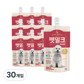 에버그로 펫밀크, 피부&모발 (피쉬콜라겐, DHA분말유지), 150ml, 30개