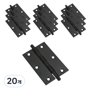 초이스하드웨어 가구 경첩 블랙 75mm, 20개