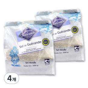 게랑드 가는 토판 천일염, 500g, 4개