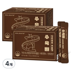 홀리데이즈 쑤욱빼 다이어트 커피맛 28포, 92.4g, 4개