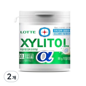 롯데 자일리톨 알파 오리지날, 86g, 2개