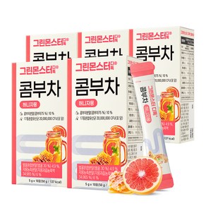 그린몬스터 디톡 콤부차 허니자몽 10p, 5g, 10개입, 5개