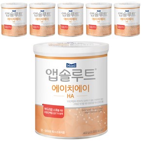 매일유업 앱솔루트 에이치에이 분유, 400g, 6개