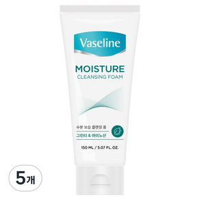 바세린 모이스처 클렌징 폼, 5개, 150ml