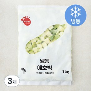 마당발 애호박 다이스 (냉동), 1kg, 3개