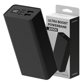 일리온 울트라부스트 고속충전 대용량 보조배터리 30000mAh, 블랙, SPE-PA30CPQ