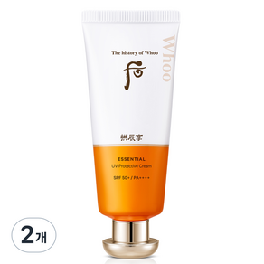 더후 공진향 진해윤 선크림 SPF50+ PA++++, 60ml, 2개