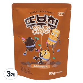 뚜부칩 옥수수&카카오, 50g, 3개