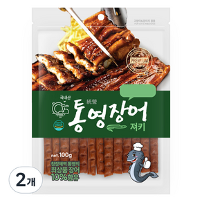 반려동물 통영 져키, 2개, 100g, 장어맛