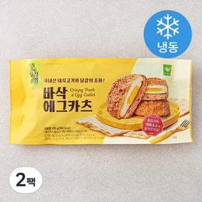 튀김공방 사옹원 바삭 에그카츠 (냉동), 230g, 2팩