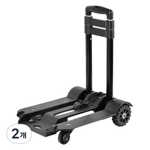 케이디와이 알루미늄 손잡이 각도조절 접이식 핸드카트 KHC-40, 단일, 2개