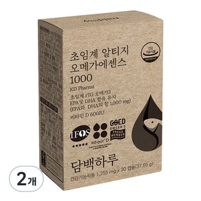 담백하루 초임계 알티지 오메가3 에센스 1000 1개월, 30정, 2개