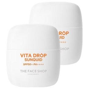 더페이스샵 비타 드롭 선퀴드 SPF50+ PA++++, 50ml, 2개