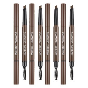 리르 다이아몬드 아이브로우 0.35g, 02 딥 브라운, 4개