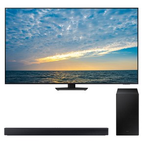 삼성전자 4K UHD Neo QLED TV + 사운드바 세트, 189cm(75인치), KQ75QND83BFXKR, 스탠드형 X HW-C450 (사운드바), 방문설치