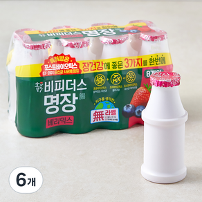 소와나무 비피더스 요구르트 명장 베리믹스, 125ml, 8개입, 6개