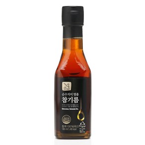 꼬손 국산 순수지미 명품 참기름, 1개, 180ml