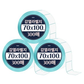 다다 감열라벨 300매, 3개