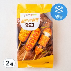 곰곰 하프앤하프핫도그(소시지&치즈), 80g, 5개입, 2개