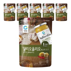 청정원 알리오올리오 파스타소스 갈릭 앤 페페로치노, 100g, 6개