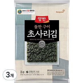 양반 돌판구이 초사리김, 60g, 3개